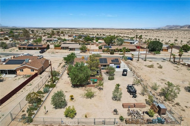 aerial view featuring a mountain view