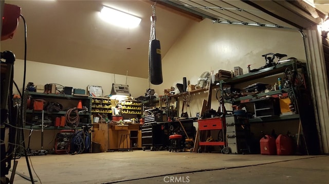 7003 Pioneer Dr, Grizzly Flats, CA 95636 - garage featuring a workshop area