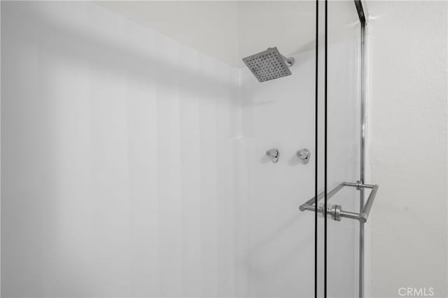 interior details with walk in shower