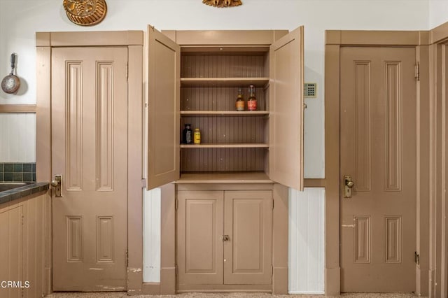 view of pantry