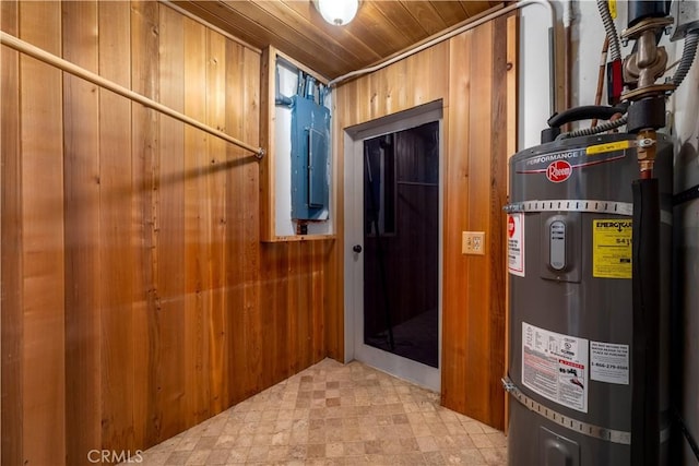 utilities with secured water heater and electric panel