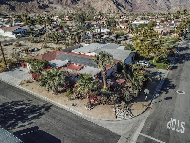 aerial view featuring a mountain view