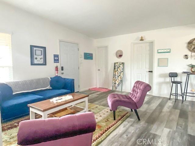 61974 Terrace Dr, Joshua Tree, CA 92252 - living area with wood finished floors
