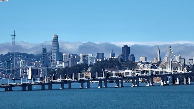 view of city featuring a water view