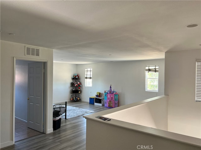 interior space featuring dark hardwood / wood-style flooring