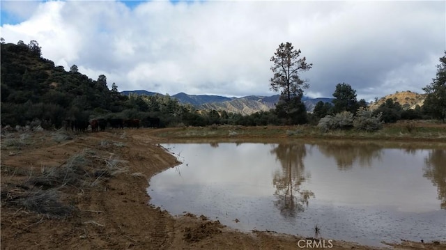 property view of water with a mountain view