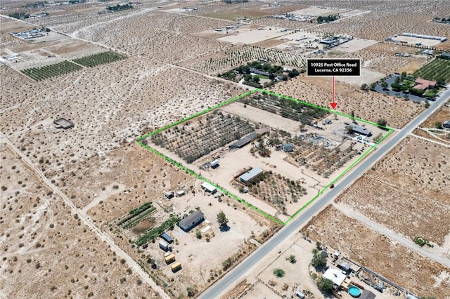 10925 Post Office Rd A/B, Unit A/B, Lucerne Valley, CA 92356 - map / location with property boundaries highlighted