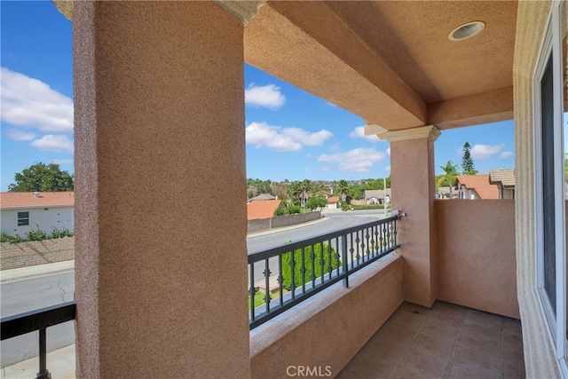 view of balcony