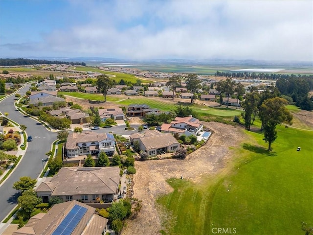 aerial view featuring a residential view