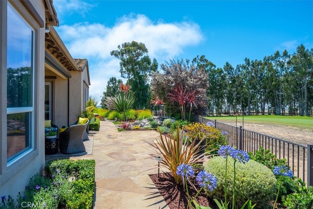 view of patio / terrace with fence