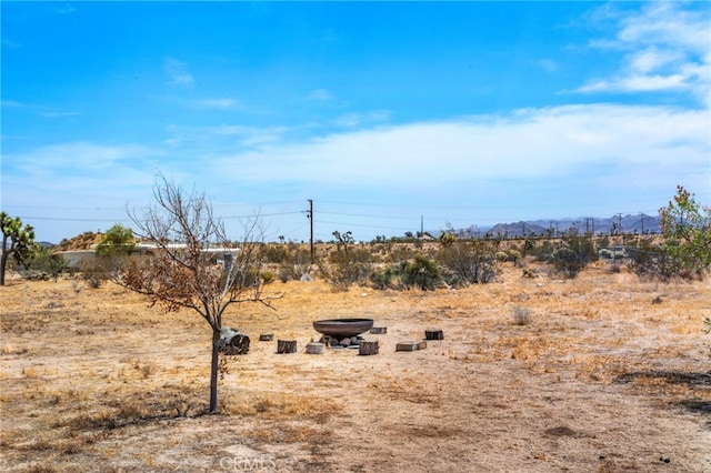 view of landscape featuring a rural view