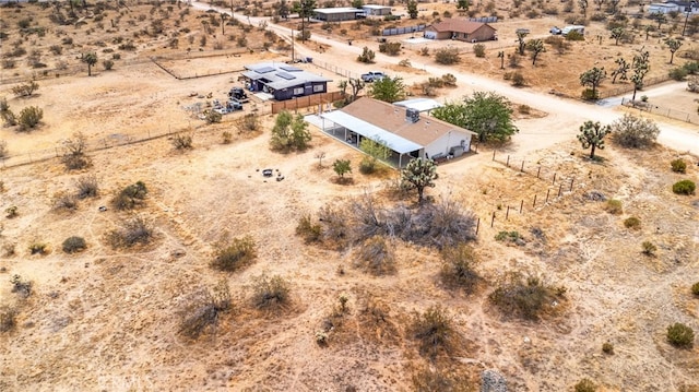 aerial view featuring a rural view