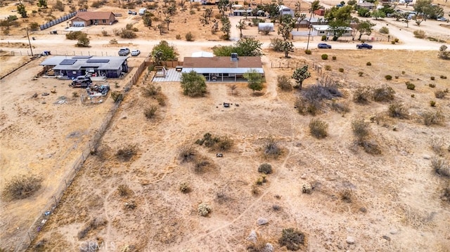 bird's eye view with a rural view