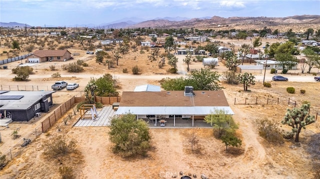 aerial view featuring a mountain view