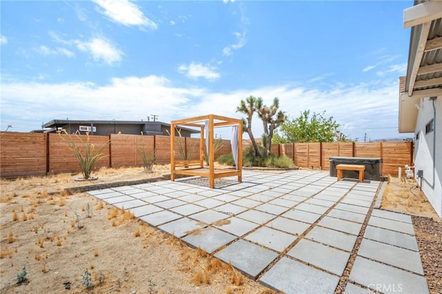 view of patio / terrace featuring a fenced backyard