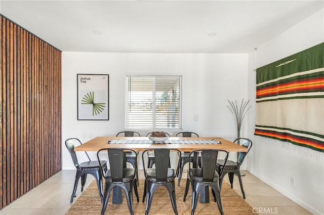 view of dining room