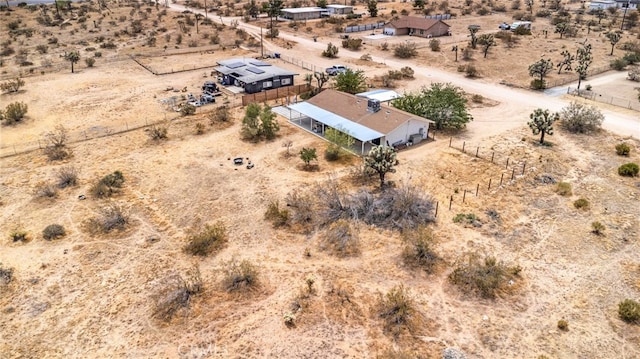 drone / aerial view with a rural view