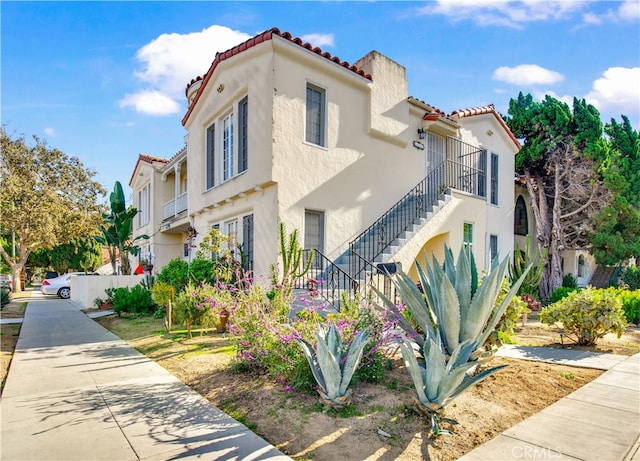 exterior space with a balcony