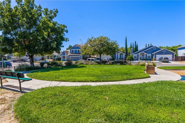 view of community with a yard