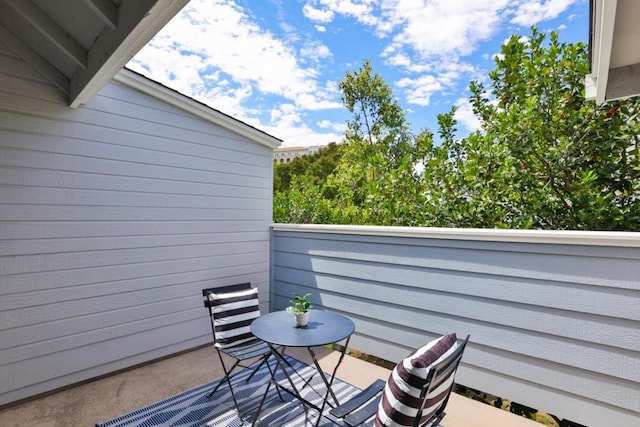 view of balcony