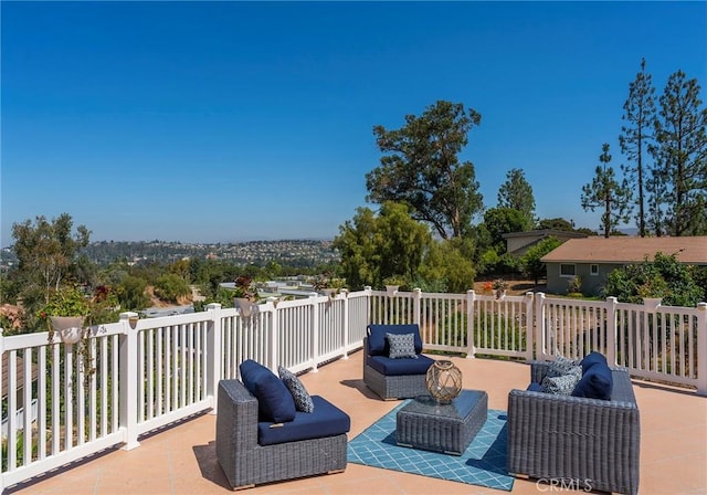 view of patio / terrace with outdoor lounge area