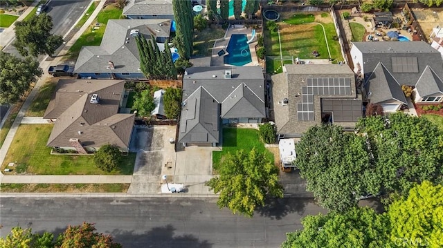 aerial view featuring a residential view