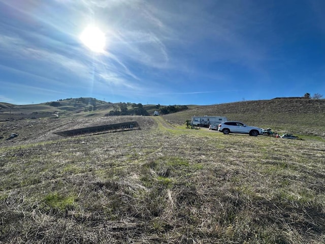 mountain view with a rural view