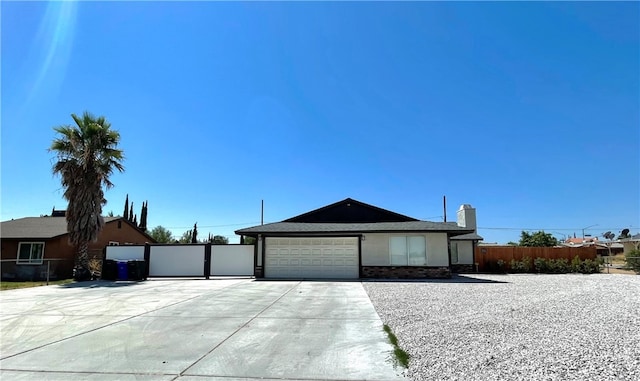 ranch-style house with a garage