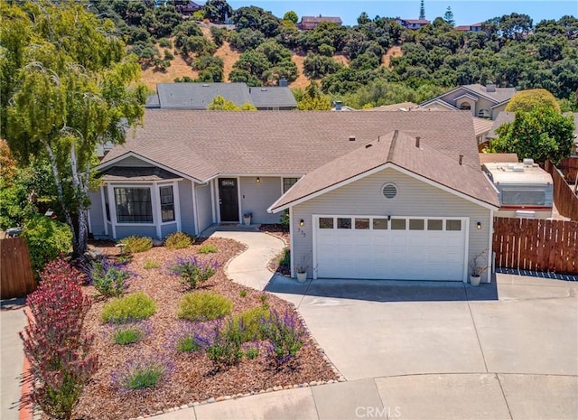 ranch-style house with a garage