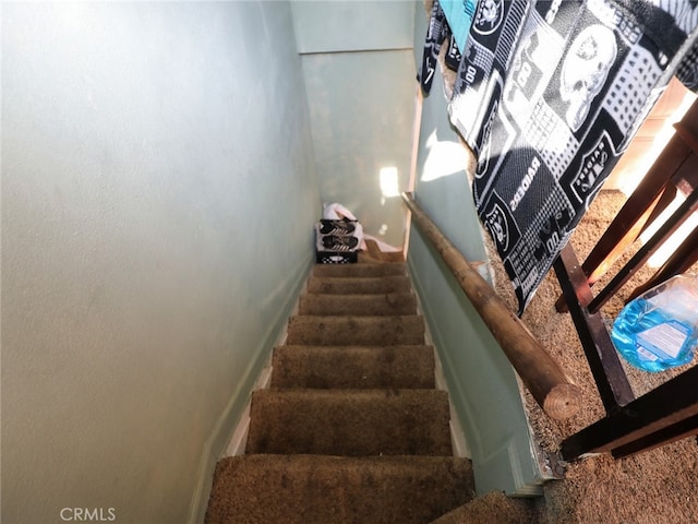 stairs with carpet