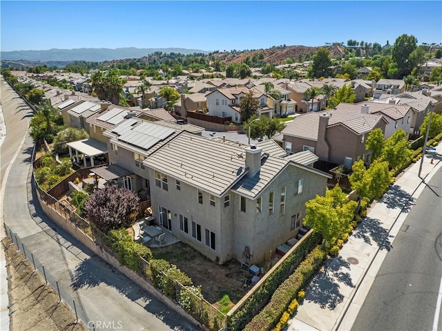 bird's eye view with a residential view