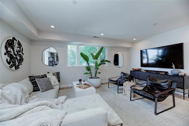2151 S W View St, Los Angeles, CA 90016 - living area with recessed lighting and baseboards