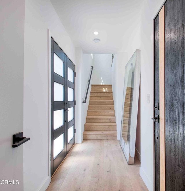 interior space featuring light hardwood / wood-style flooring