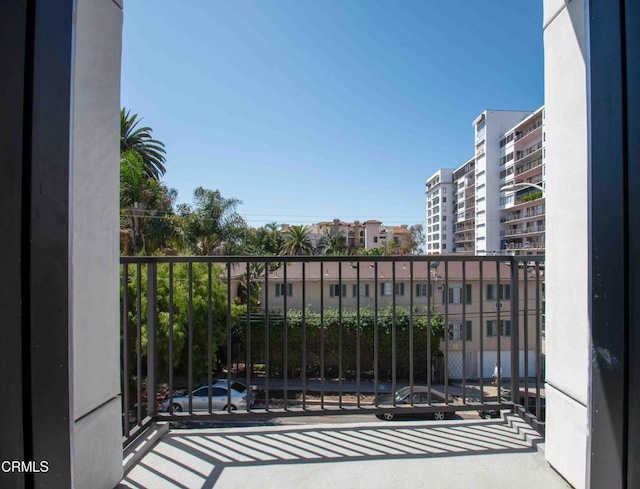 view of balcony