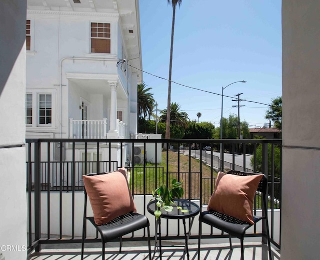 view of balcony