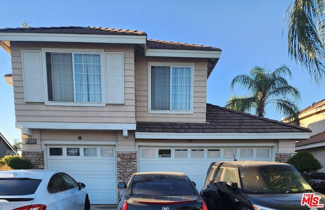 view of front of house featuring a garage