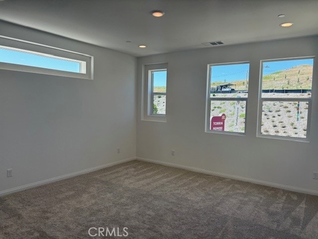 empty room featuring carpet flooring