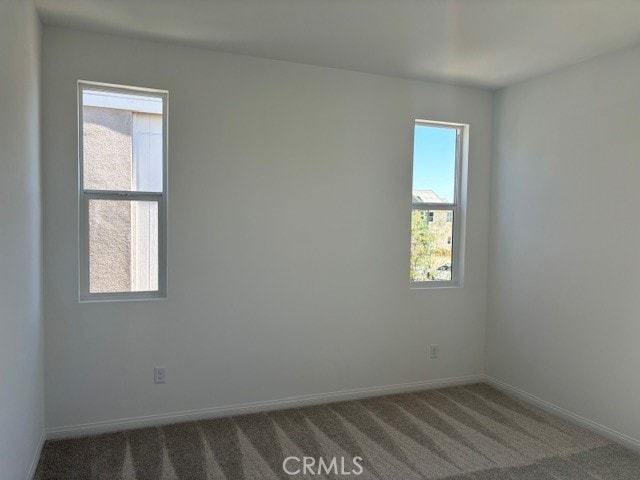 carpeted spare room with a wealth of natural light