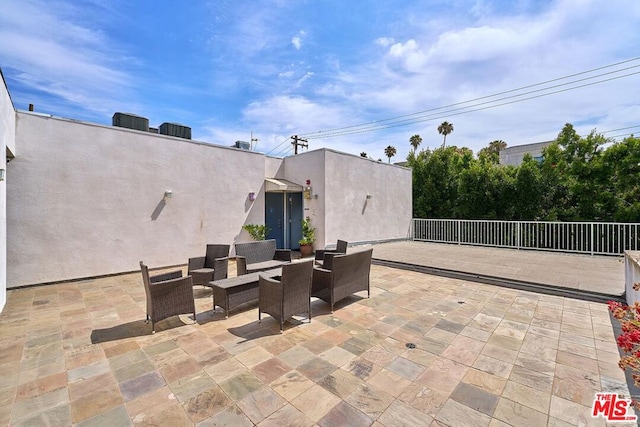 view of patio / terrace with an outdoor hangout area