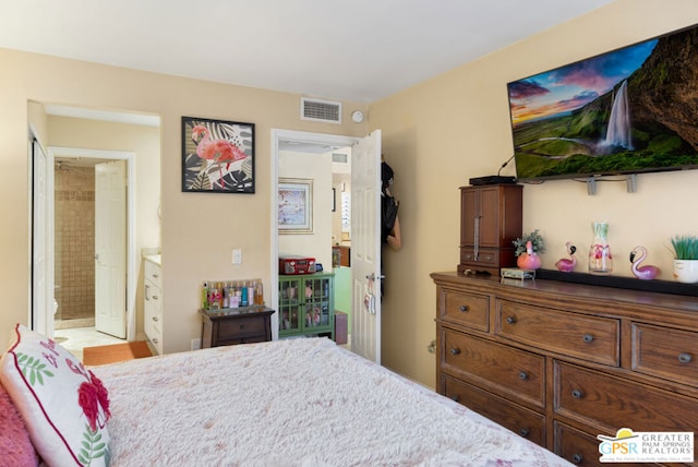 bedroom with ensuite bathroom