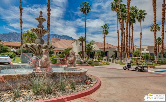 view of home's community featuring a mountain view