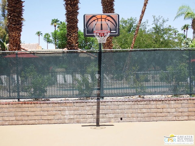 view of basketball court