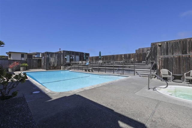 view of pool with a patio area