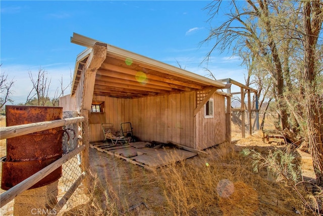 view of outbuilding