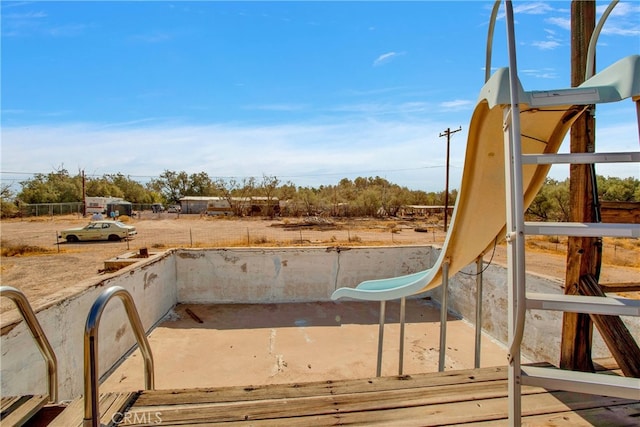 exterior space with a playground