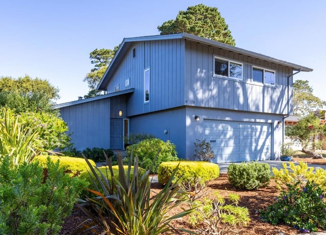 view of home's exterior featuring a garage