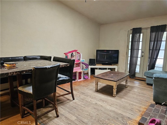 interior space featuring light wood-type flooring