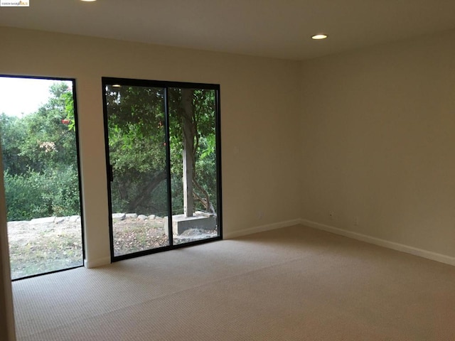 view of carpeted empty room