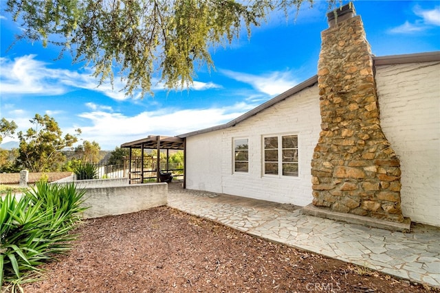 exterior space featuring a patio