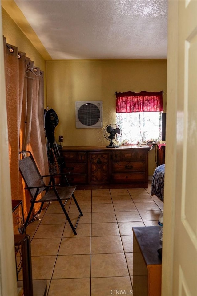 interior space with light tile patterned floors